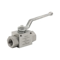 2-way ball valve with fixing holes, BSP female