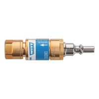 Check valve for oxygen with quick coupling