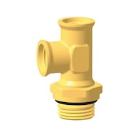 BRK L-connector with bulkhead fitting