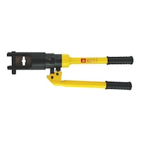 Hydraulic manual crimping pliers B12 for wire cable terminals in cases, without crimping jaws