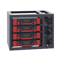 Case module with storage compartment