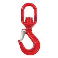 Swivel load hook with ball bearing rotatable QC 8