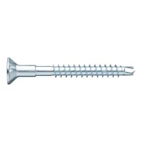 ASSY<SUP>®</SUP>plus 4 CSMP HO CORPUS cabinet screw with head recess Hardened zinc-plated steel, partial thread, countersunk milling pocket head