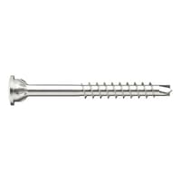 ASSY<SUP>®</SUP>plus 4 TH glass strip screw Hardened nickel-plated steel partial thread top head 60°