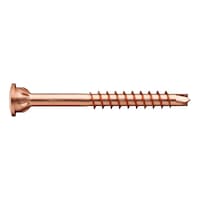 ASSY<SUP>®</SUP>plus 4 TH glass strip screw Hardened burnished steel partial thread top head 60°