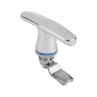 Hygienic design twist lock with T-handle