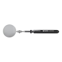 Telescopic inspection mirror with soft handle