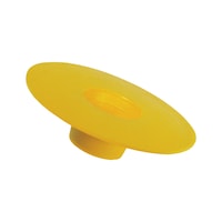 GPN 650 flange cover, shape B Polyethylene (PE-LD), yellow