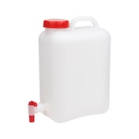 Water container with tap