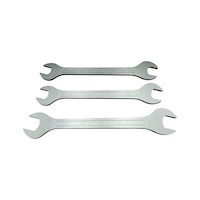 Double open-end wrench set, ultra-thin 3 pieces