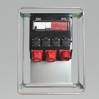Construction site switchboard, case model with frame