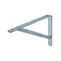 Shelf support zinc plated with traverse