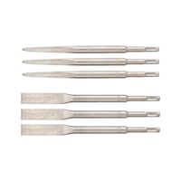 Plus Longlife & Speed HPP point and flat chisel set 6&nbsp;pieces