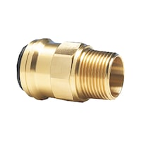 Compressed air piping system Screw connector brass straight