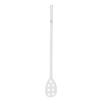 Long stirring spoon with small perforated blade