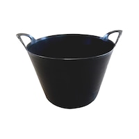 Builders bucket with carry handle