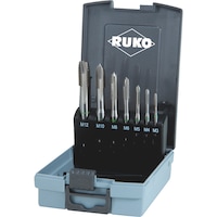 Machine screw tap set/kit 7 pieces Ruko HSCo plain through hole