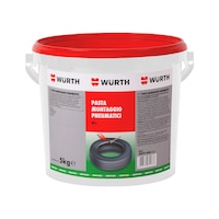Tyre mounting paste f. motorbikes, cars, com. vhcl