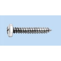 Pan head tapping screw, shape C with Z recessed head DIN 7981, A2 stainless steel, plain, PZ drive, shape C