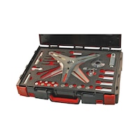 Universal SAC clutch tool kit, for self-adjusting clutch, with 3- and 4-point traverse 38 pieces