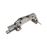 Furniture hinge clips with damping 165°