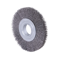 Wheel brush for free-standing machines