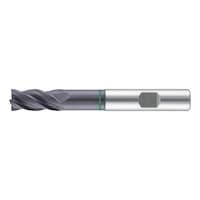 Solid carbide end mill Speedcut-Universal, extra long XL, optional, four-lipped drill, uneven angle of twist gradient