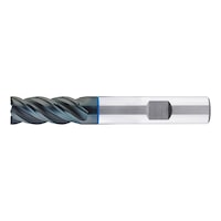 HPC Speedcut 4.0 inox end mill, long, four blade, variable helix DIN 6527L, HB shank