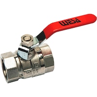 Ball valve brass F/F with hand lever