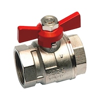 Ball valve brass F/F with wing handle