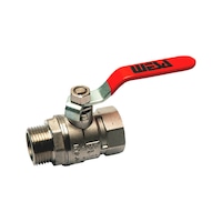 Ball valve brass F/M with hand lever