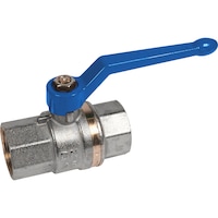 Ball valve brass F/F DVGW gas with hand lever