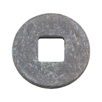 Rondelle à trou carré, principalement pour construction en bois DIN 440, galvanisé à chaud (hdg), avec trou carré (forme V)