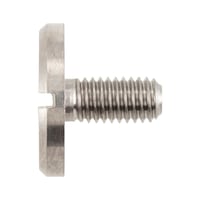 Slotted flat-head screws with large head DIN 921, A1 stainless steel, plain
