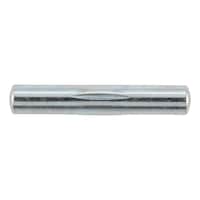 Centre-grooved dowel pins ISO 8742 steel zinc-plated