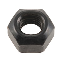 Hexagon nut with clamping piece (all-metal) ISO 7042, steel, strength class 8, zinc-nickel-plated, black (ZNBHL)