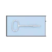 Key for tarpaulin fastener