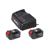Power pack 18 V M-CUBE With charger and 2 rechargeable batteries