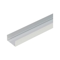Frame and lateral end profile For GSB 25/50 sliding door fitting