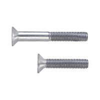 Countersunk screw with hexagon socket head ISO 10642, steel, strength class 10.9, zinc-nickel-plated, silver (ZNSHL)