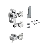 Folding door fittings with lower guide without automatic closing WingLine L