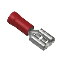 Insulated flat plug-in sleeve PVC DIN46245 T1-3