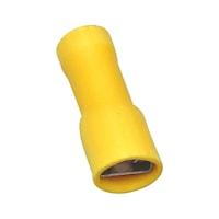 Fully insulated PVC push connector, easy entry