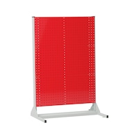 Shelving unit, perforated plate system