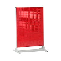 Shelving unit, perforated plate system