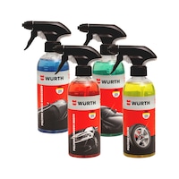 Rinse-free cleaning set for insects, rims, windows
