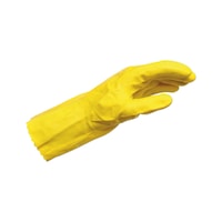 Chemical protection glove, natural rubber