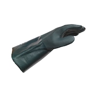 Chemical and wet protection glove, vinyl