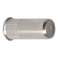 Rivet nut, stainless steel, A2, small base