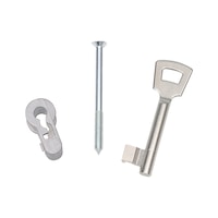 Key hole insert set for int. door mortise locks